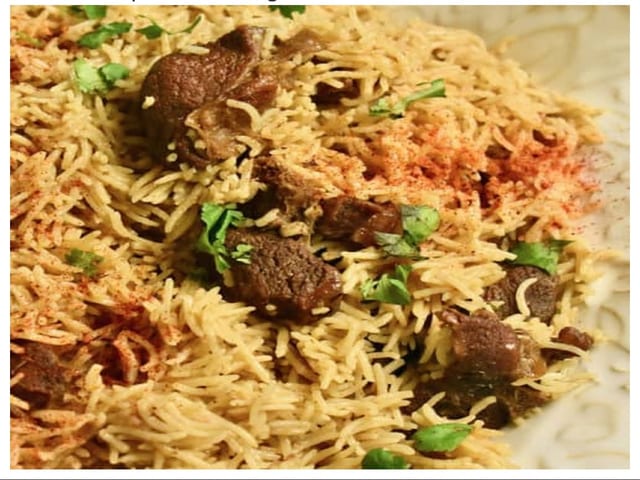 Mutton Dum Biryani.