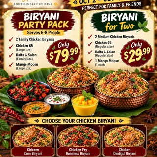 Chicken Biryani Combo - For 2