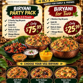Veg Biryani Combo - For 2