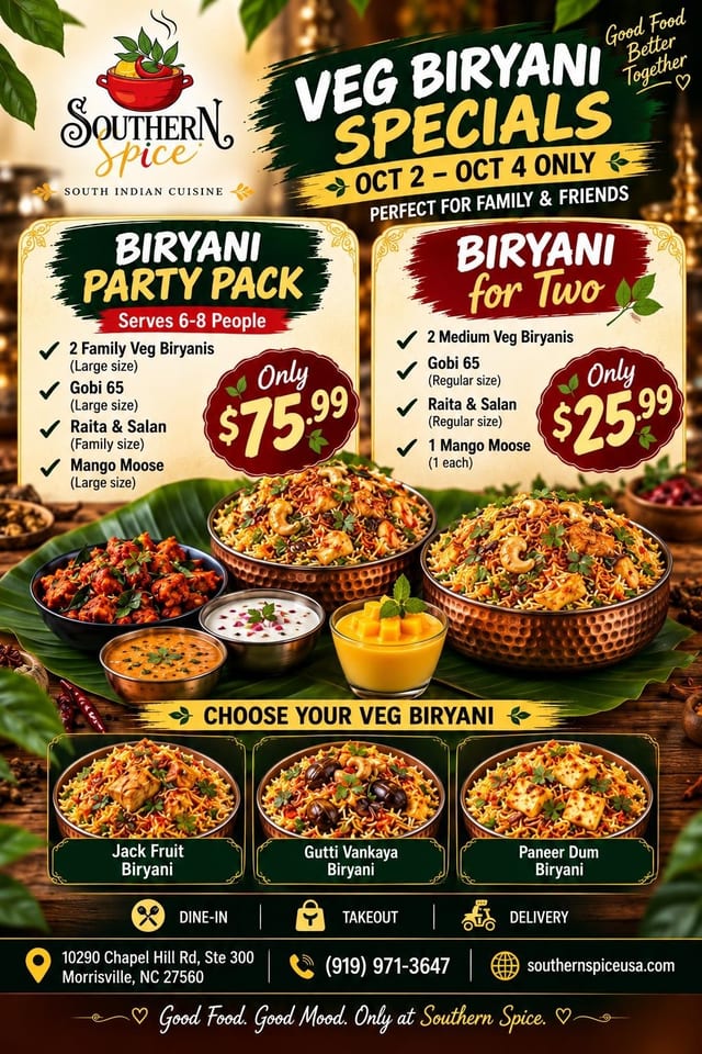 Veg Biryani Combo - For 2.