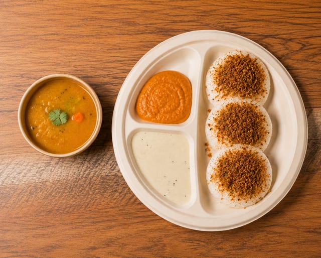 Nalla Karam Idli.