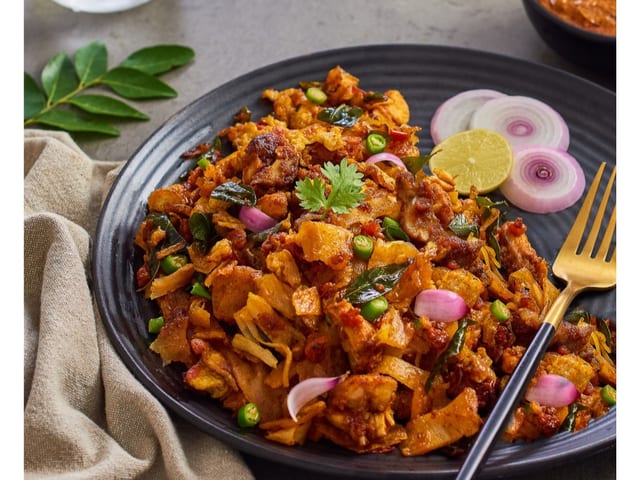 Chicken Kothu Parotta.