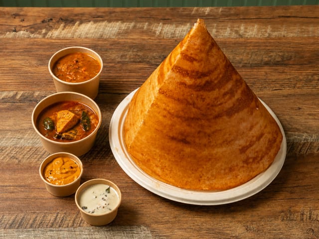 Dosa With Fish Pulusu.