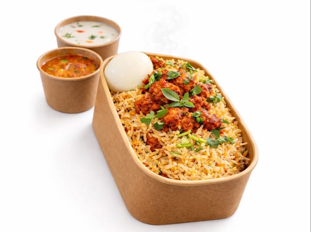 Chicken 65 Biryani.
