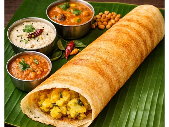 Onion Masala Dosa.