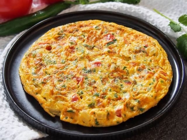 Masala Cheese Omelette.